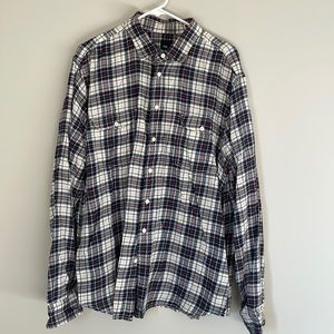 Gap plaid button up, size extra large